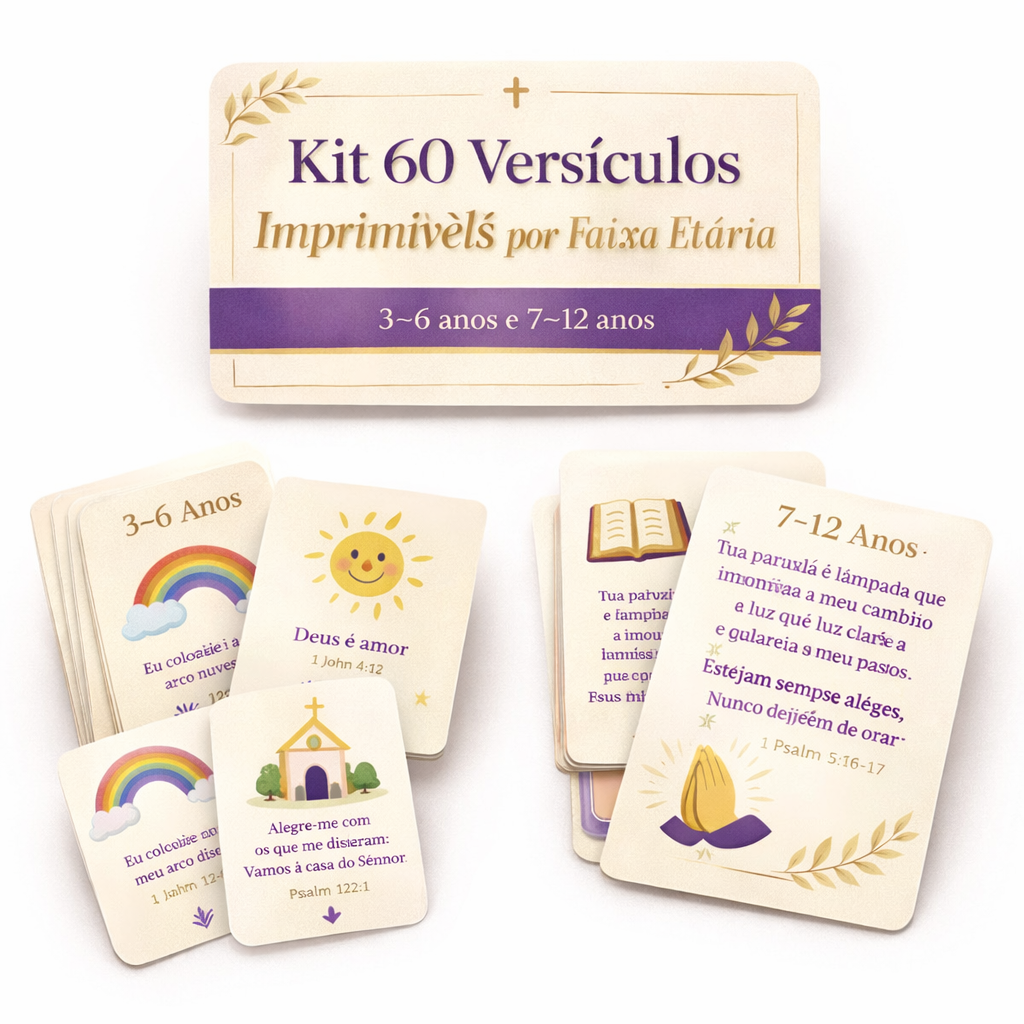 Kit 60 Versículos