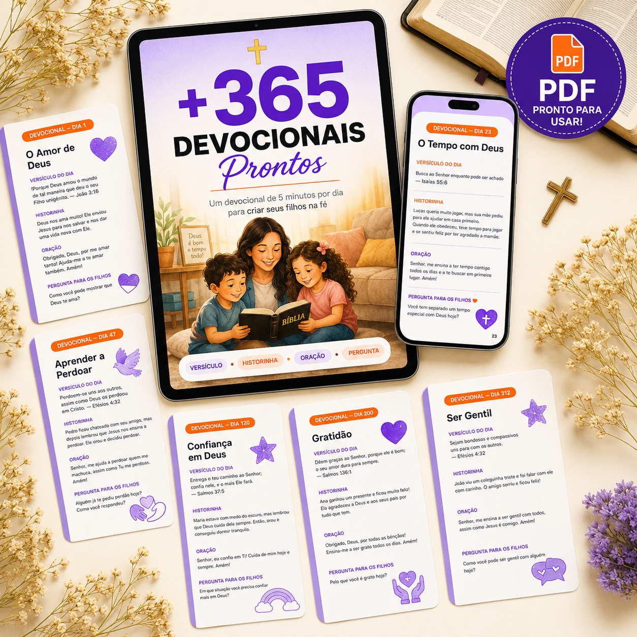 Kit 365 Devocionais Prontos